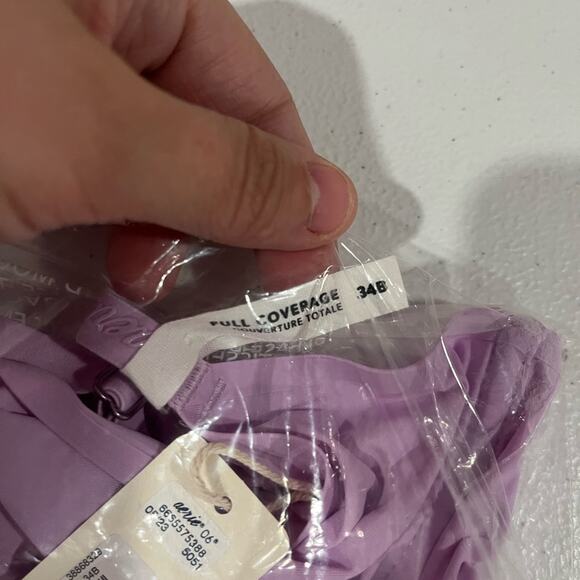 *NWT* Aerie Smoothez Purple Wash Full Coverage Mesh Unlined Underwire Bra - Picture 4 of 5